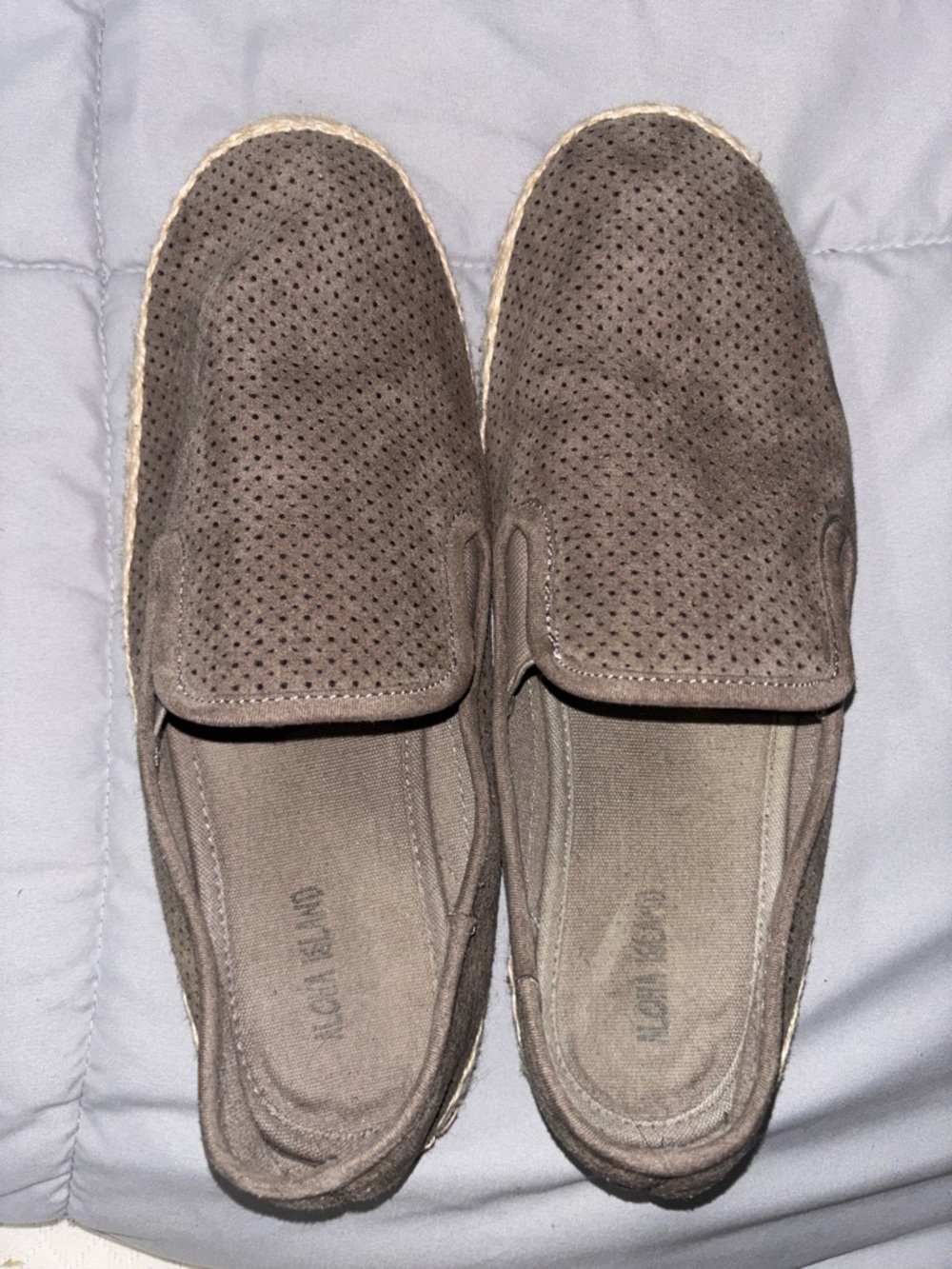 Aloha Island Perforated Slip-On Loafers - Taupe